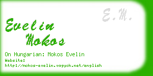 evelin mokos business card